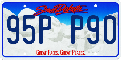 SD license plate 95PP90