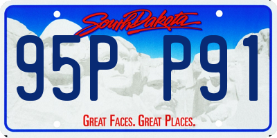 SD license plate 95PP91