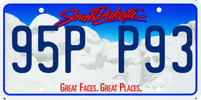 SD license plate 95PP93