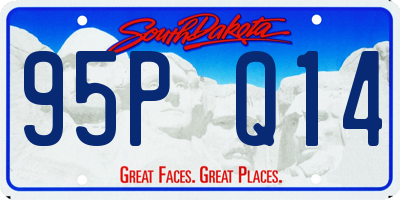 SD license plate 95PQ14
