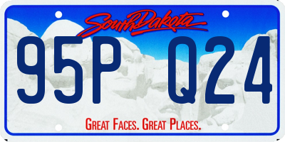 SD license plate 95PQ24
