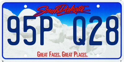 SD license plate 95PQ28