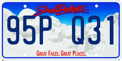 SD license plate 95PQ31