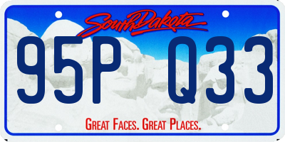 SD license plate 95PQ33