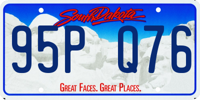 SD license plate 95PQ76