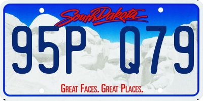 SD license plate 95PQ79