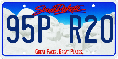 SD license plate 95PR20