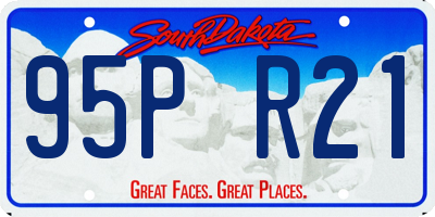 SD license plate 95PR21