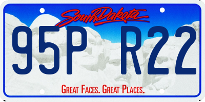 SD license plate 95PR22