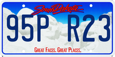 SD license plate 95PR23