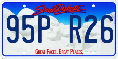 SD license plate 95PR26