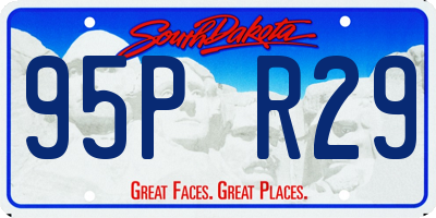 SD license plate 95PR29