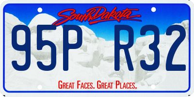 SD license plate 95PR32