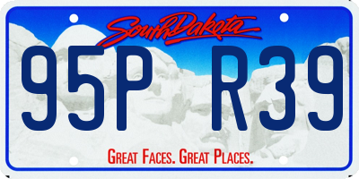 SD license plate 95PR39