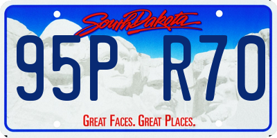 SD license plate 95PR70