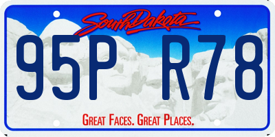 SD license plate 95PR78