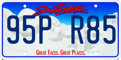 SD license plate 95PR85