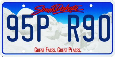 SD license plate 95PR90