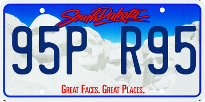 SD license plate 95PR95