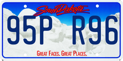 SD license plate 95PR96