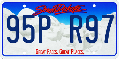 SD license plate 95PR97