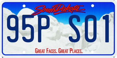 SD license plate 95PS01