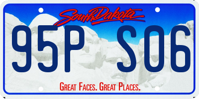 SD license plate 95PS06