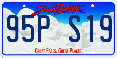 SD license plate 95PS19
