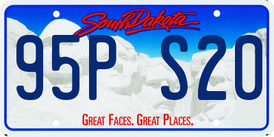 SD license plate 95PS20