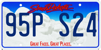 SD license plate 95PS24