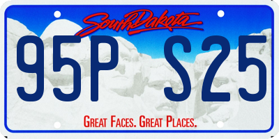 SD license plate 95PS25
