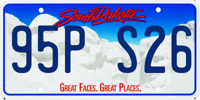 SD license plate 95PS26