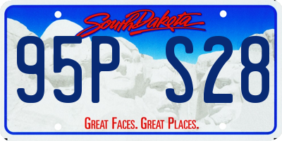 SD license plate 95PS28