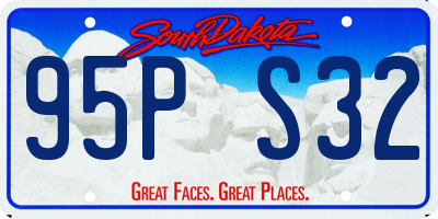 SD license plate 95PS32