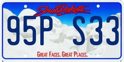 SD license plate 95PS33