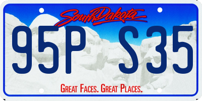 SD license plate 95PS35
