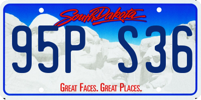 SD license plate 95PS36
