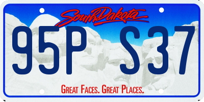 SD license plate 95PS37
