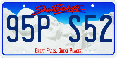 SD license plate 95PS52