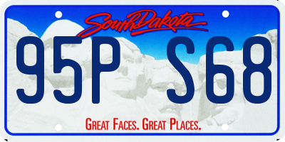 SD license plate 95PS68