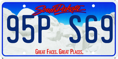SD license plate 95PS69
