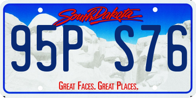 SD license plate 95PS76