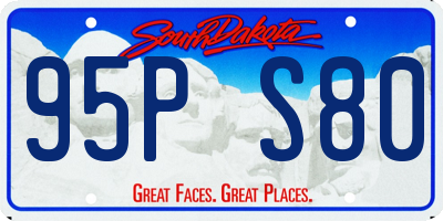 SD license plate 95PS80