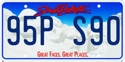 SD license plate 95PS90