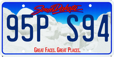 SD license plate 95PS94