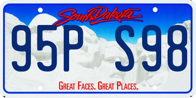 SD license plate 95PS98