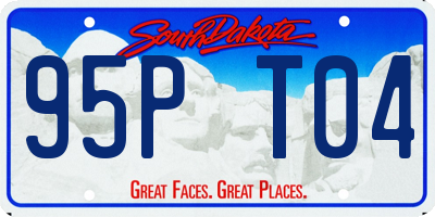 SD license plate 95PT04