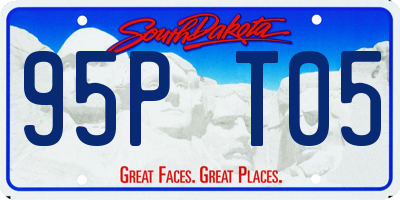 SD license plate 95PT05