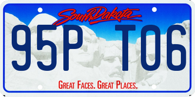 SD license plate 95PT06
