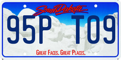SD license plate 95PT09